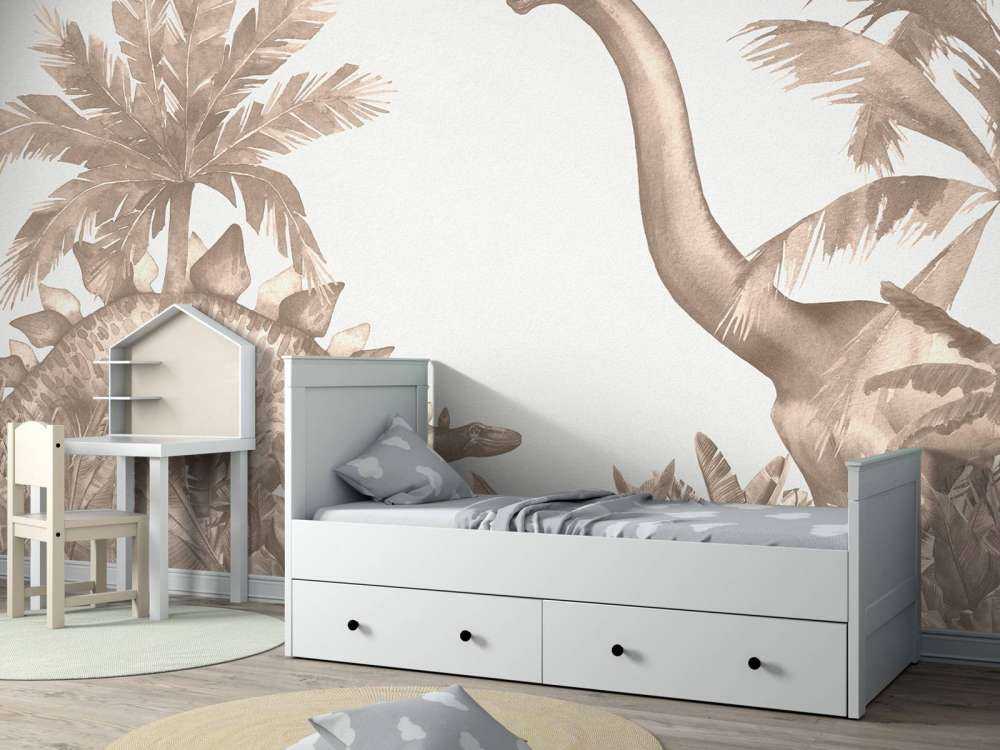 Dinosaurios en color topo