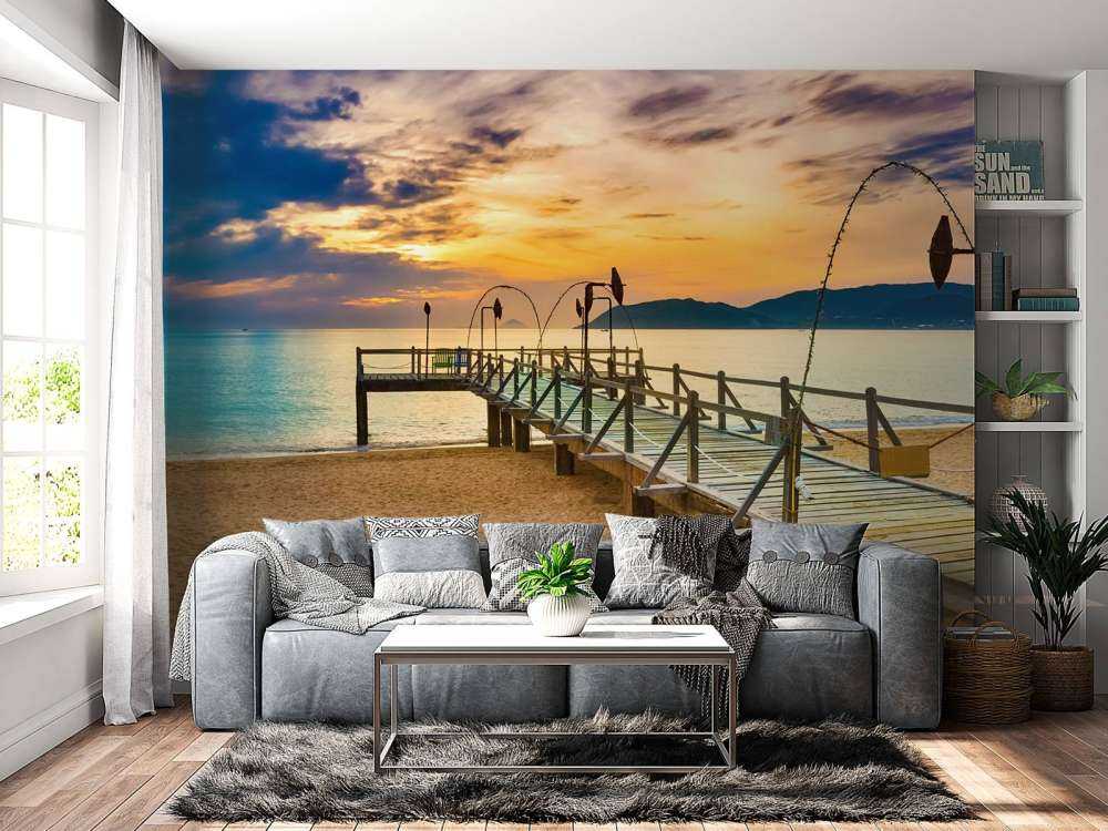 Amanecer sobre el mar