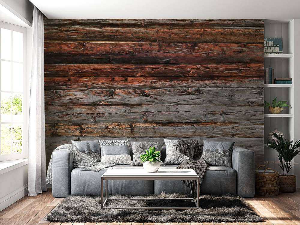 Madera oscura desgastada