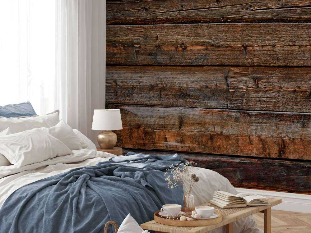 Madera vieja quemada