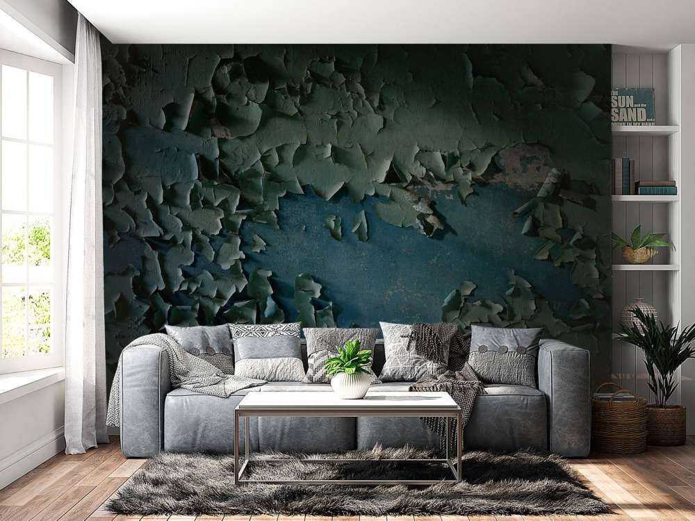 Pared de pintura envejecida