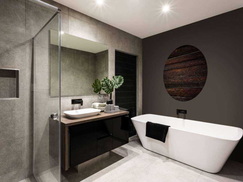 Pared de madera oscura