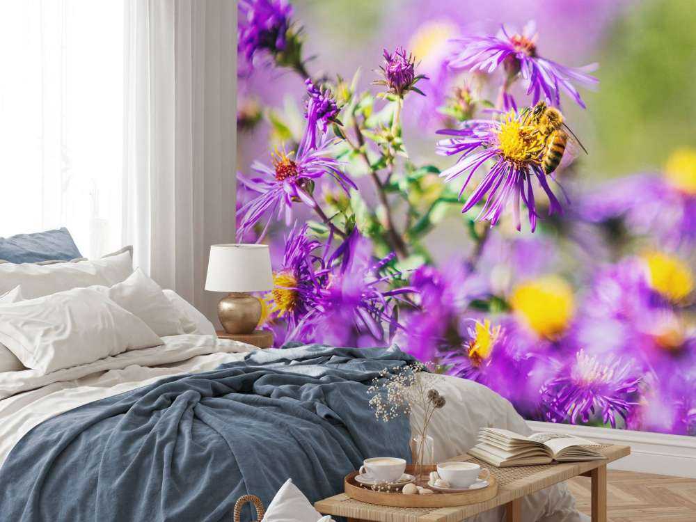 Flores de color púrpura