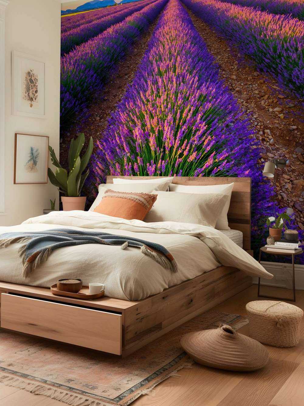 Lavanda a la luz del sol