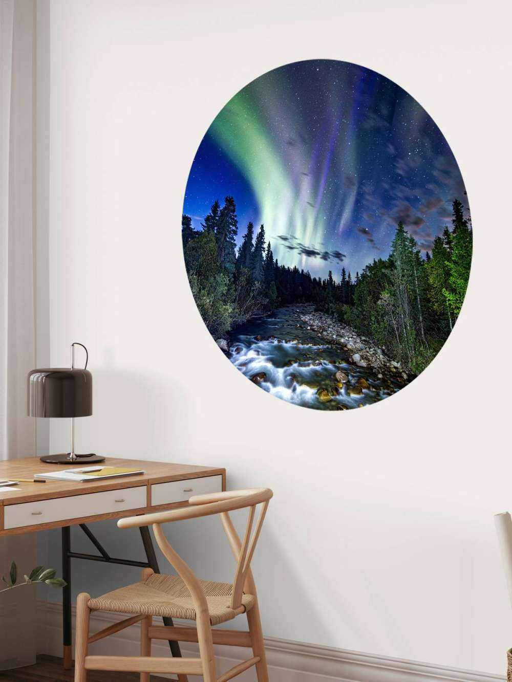 Stream durante la aurora boreal