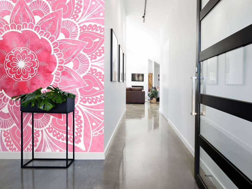 Mandala con motivos florales