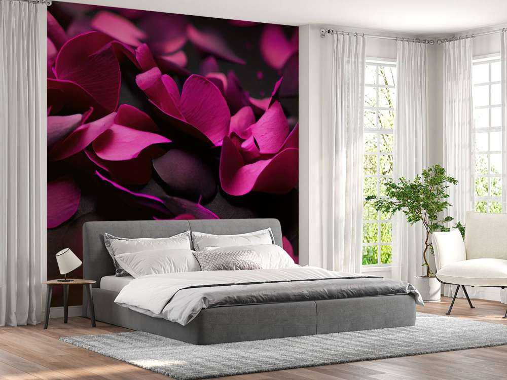 Hortensias rosa oscuro