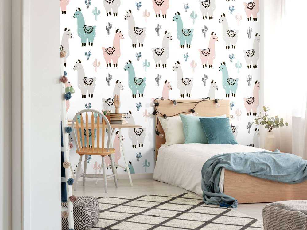 Llamas de colores