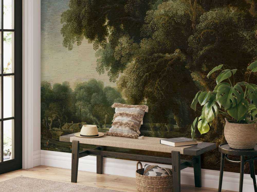 Paisaje de bosque imaginado