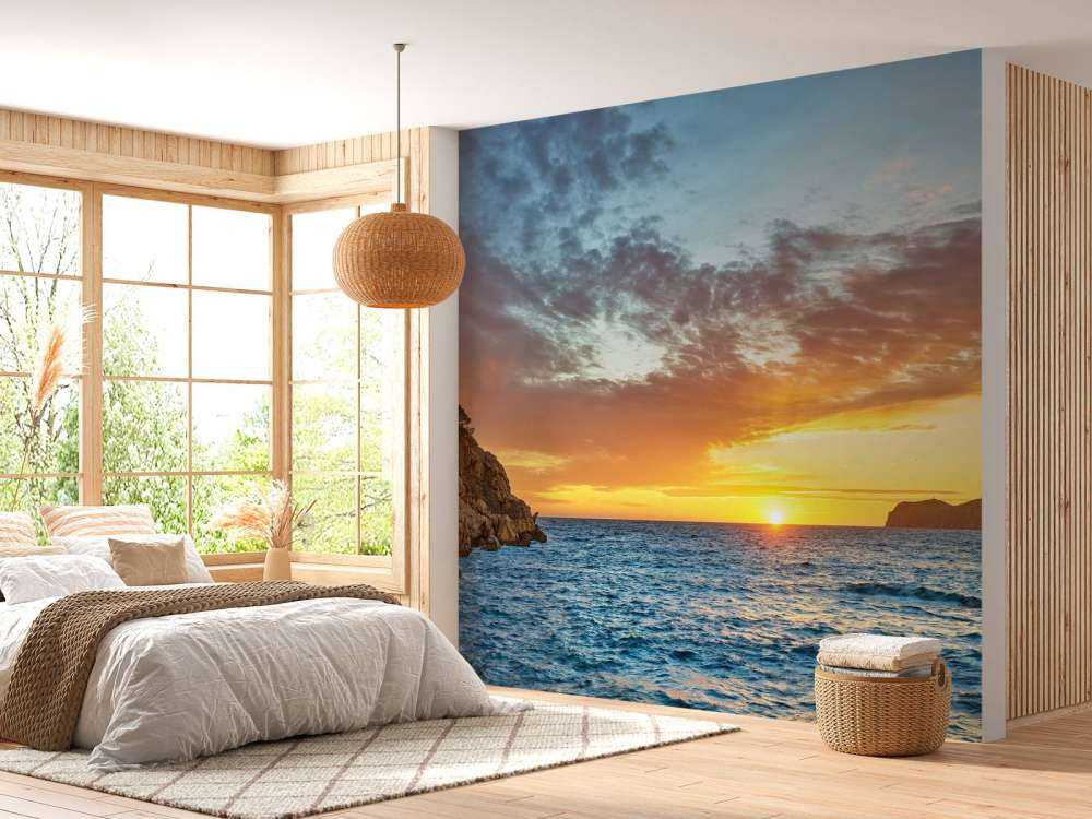 Puesta de sol en una isla