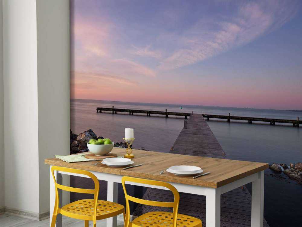 Muelle al amanecer