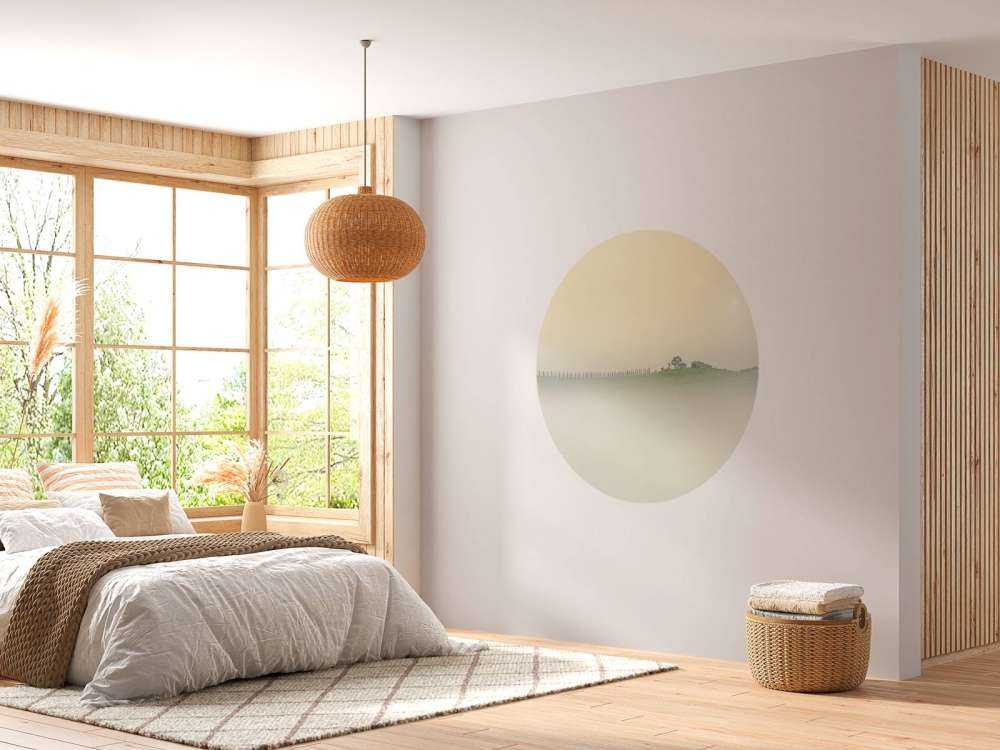 Paisaje italiano brumoso