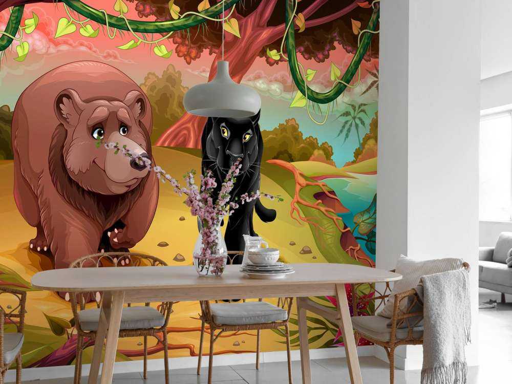 Simpáticos animales de la selva