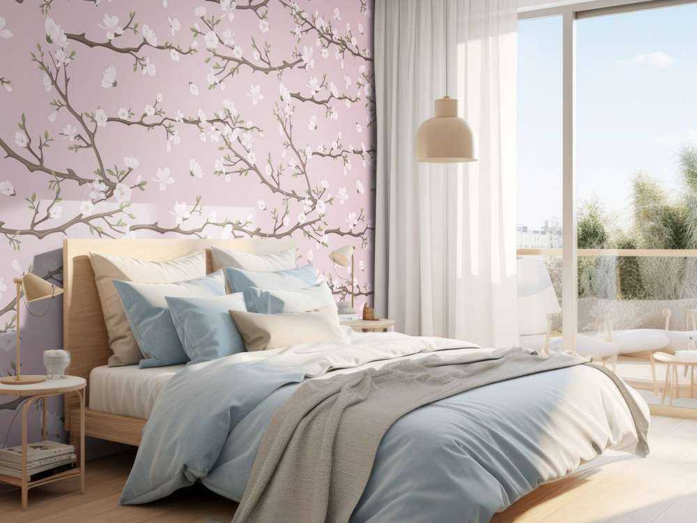 Ramas rosas de primavera