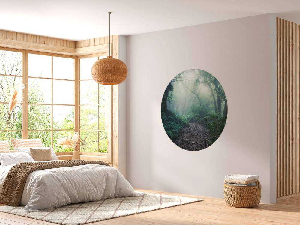 Bosque de niebla verde