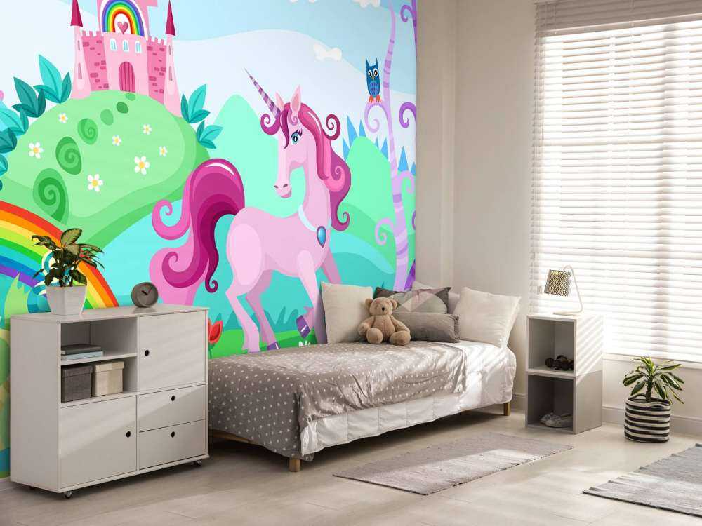 Unicornio en un castillo