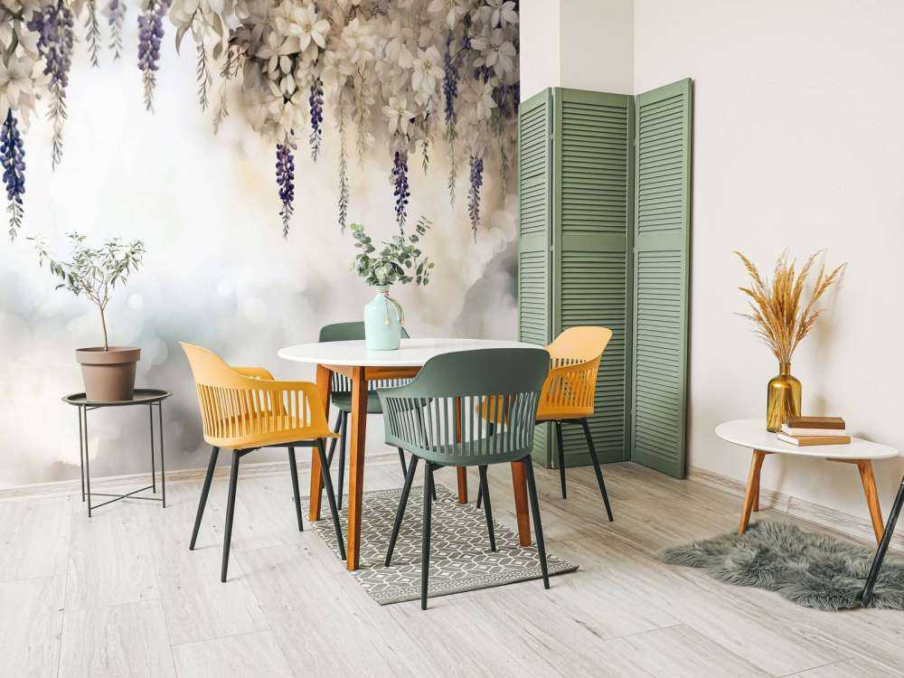 Jardín de Glicinas Suaves Amarillo