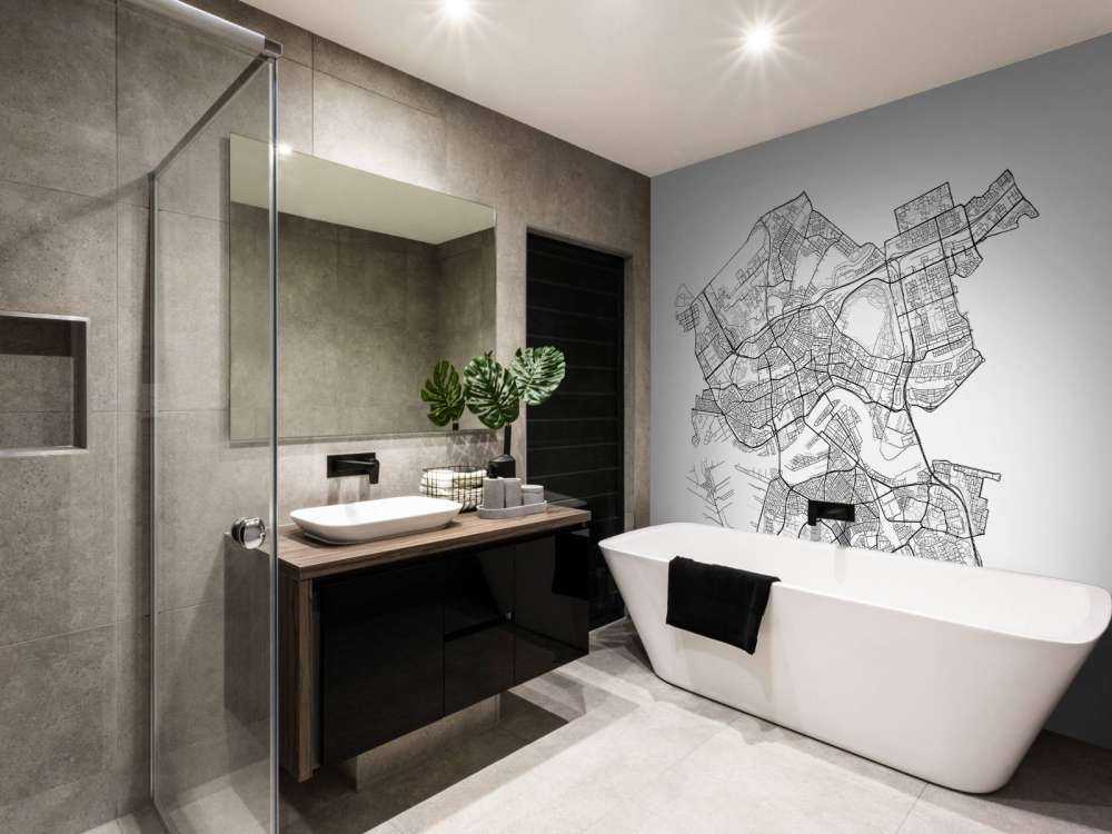 Mapa de Rotterdam, blanco