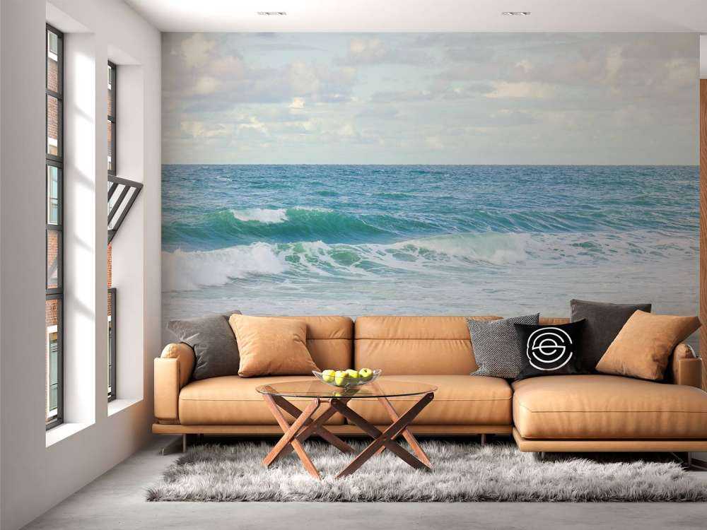 Mar con olas altas