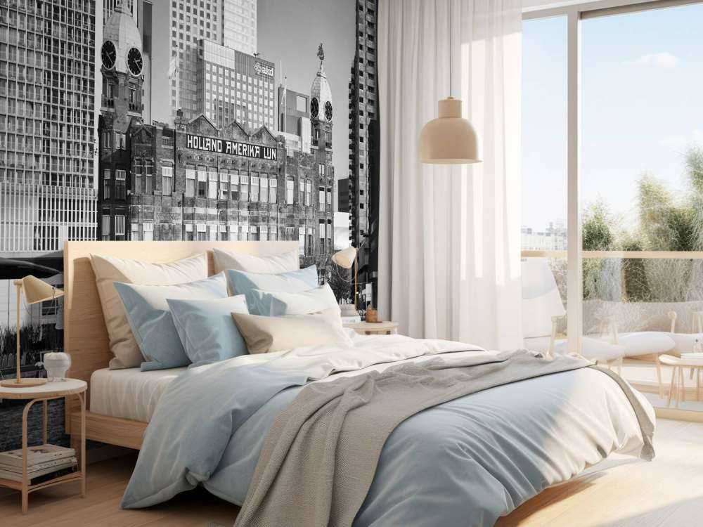 Hotel New York en blanco y negro Rotterdam 