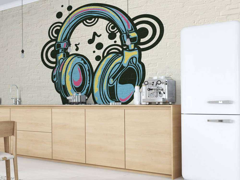 Auriculares de grafiti