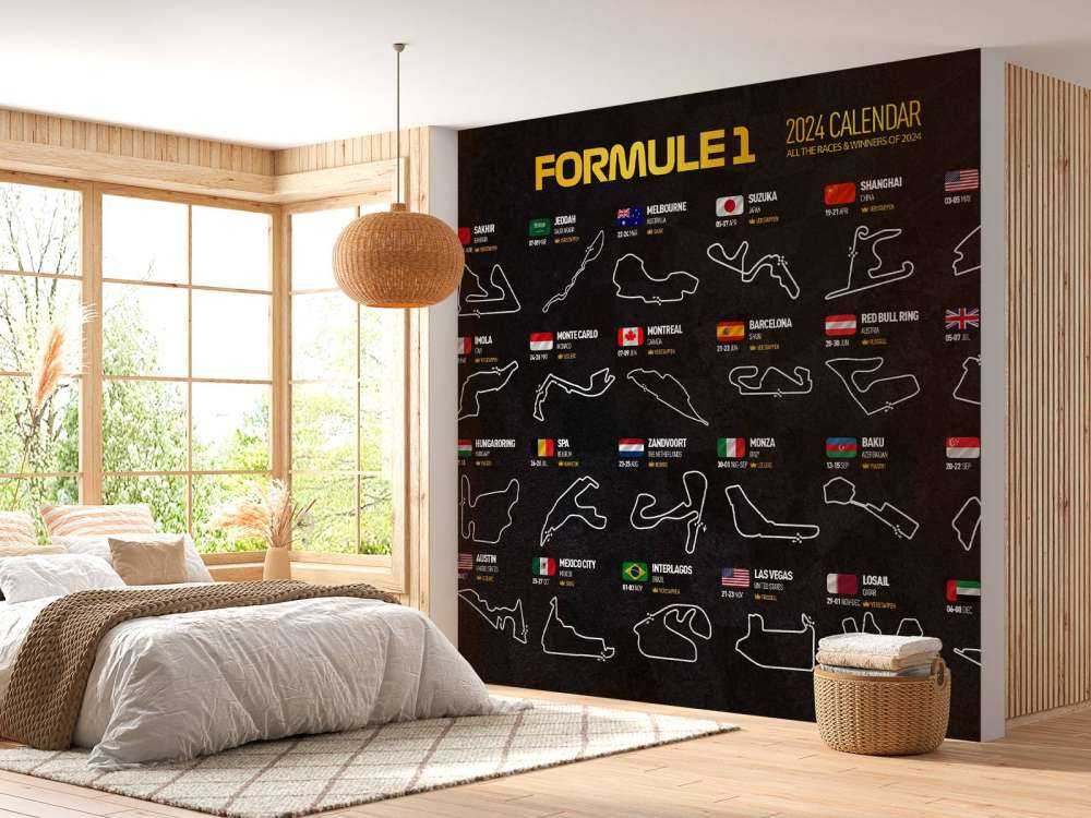 Mapa de ganadores de la Fórmula 1 2024