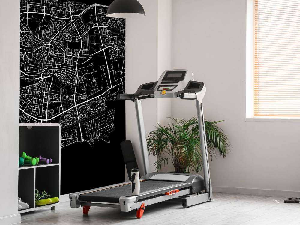 Mapa de Leeuwarden, negro