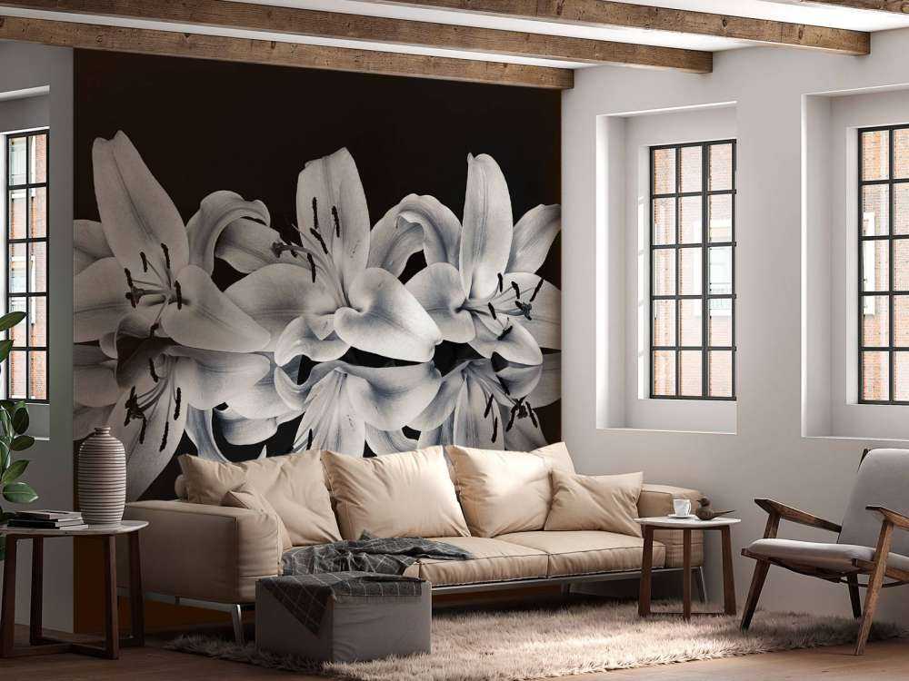 Flores en blanco y negro