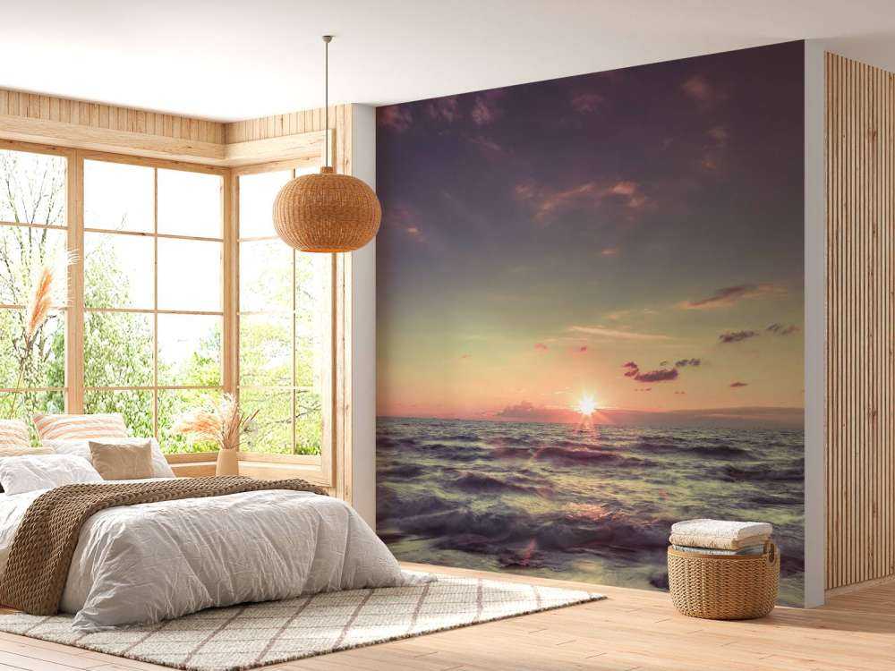 Hermosa puesta de sol