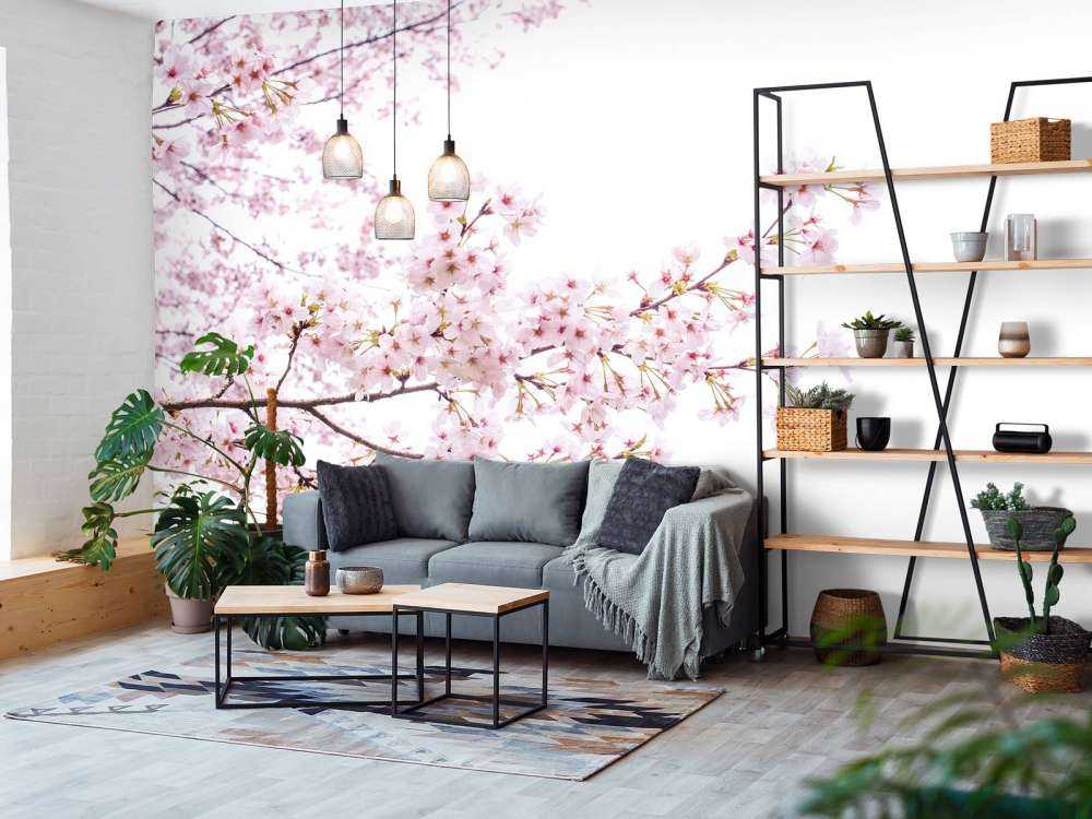 Ramas de flor rosa