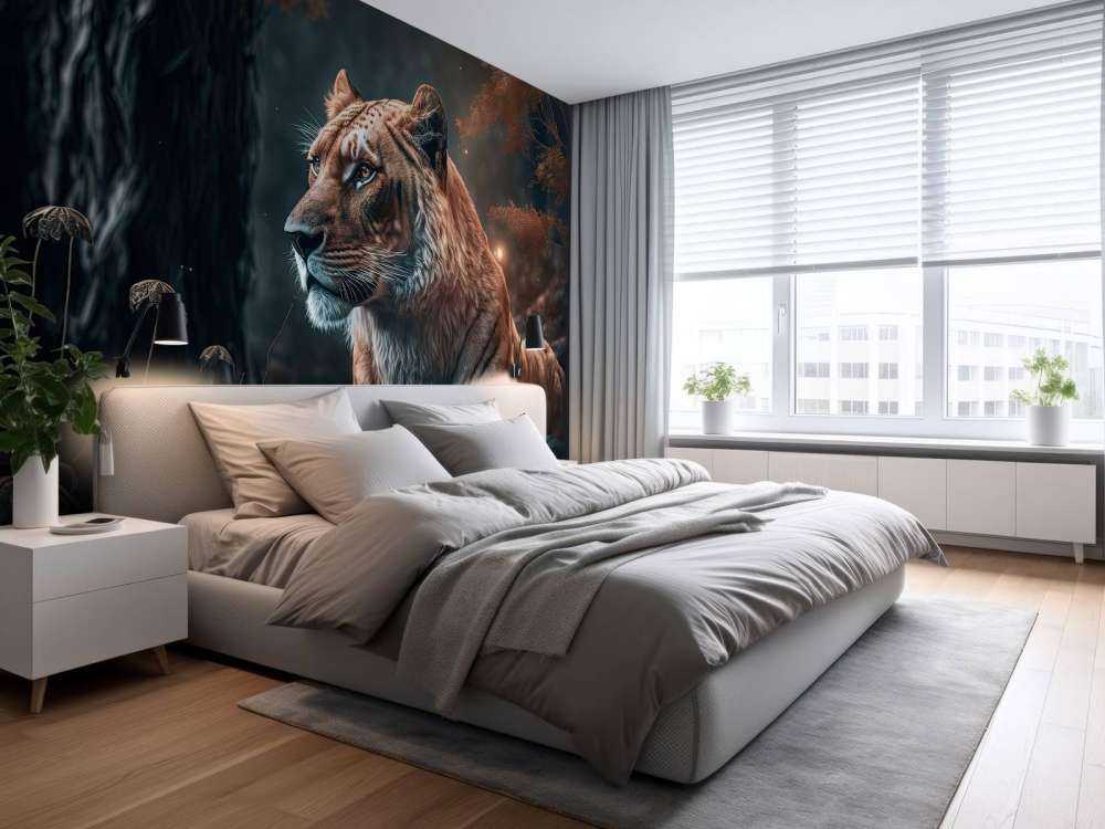 Ilustración de un león
