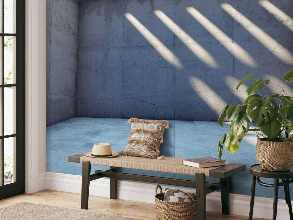 Habitación vacía con techo abierto