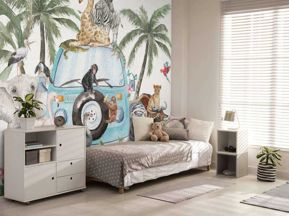 Alegres animales tropicales