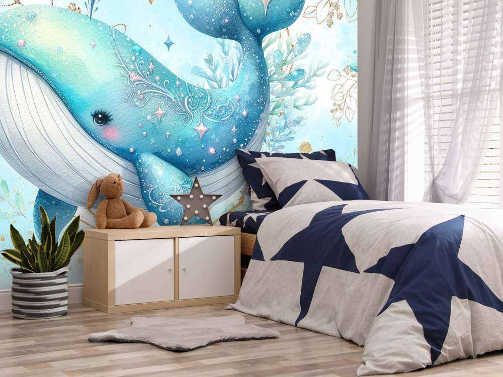 Ballena mágica en sueños oceánicos