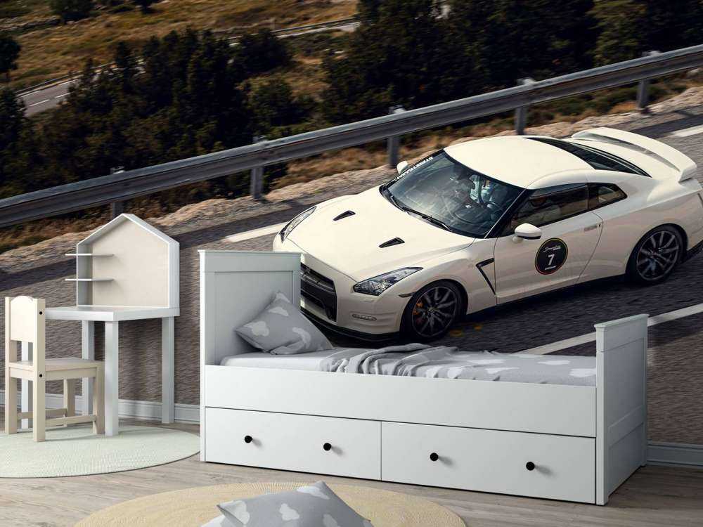 Nissan GT-R en camino de montaña