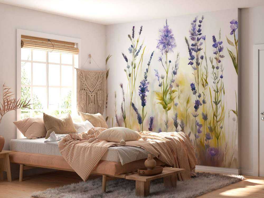 Claro de Lavanda Pastel Sin Costuras