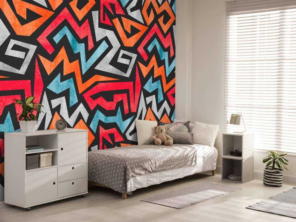 Estampado gráfico de colores