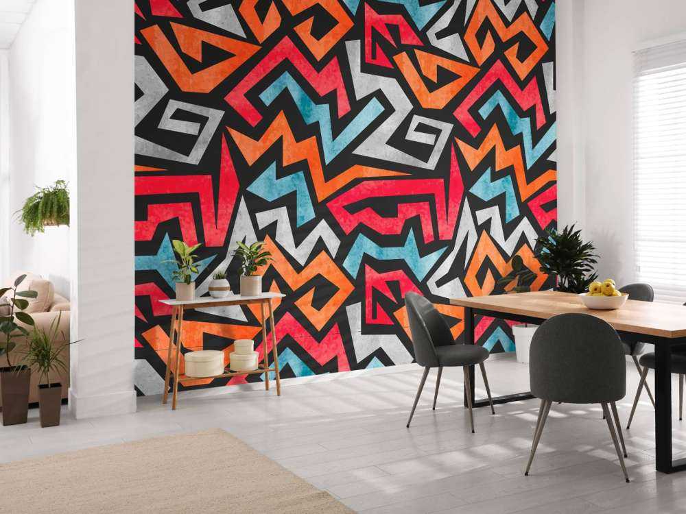 Estampado gráfico de colores