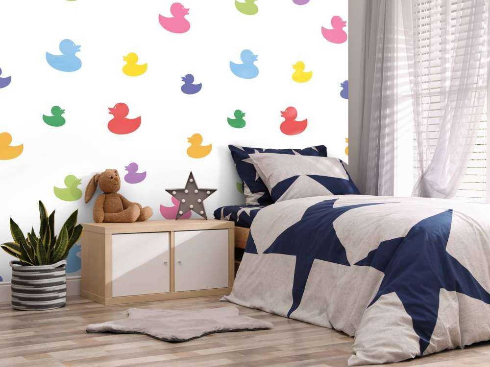 Patos de goma de colores