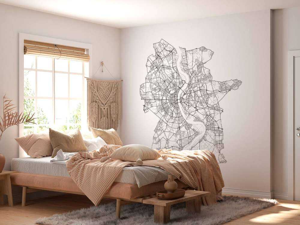 Mapa de Colonia, blanco