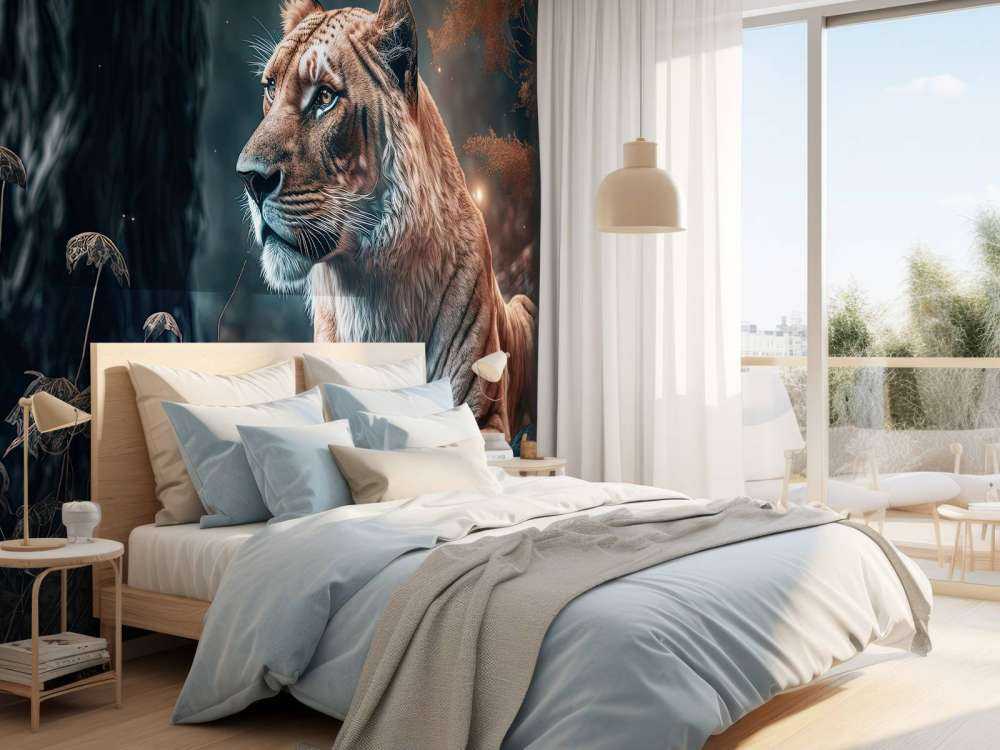 Ilustración de un león