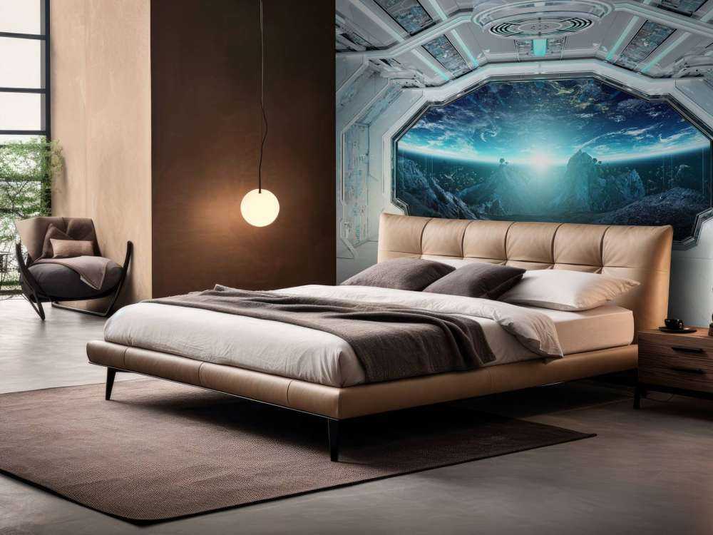 Nave espacial con vistas a un planeta
