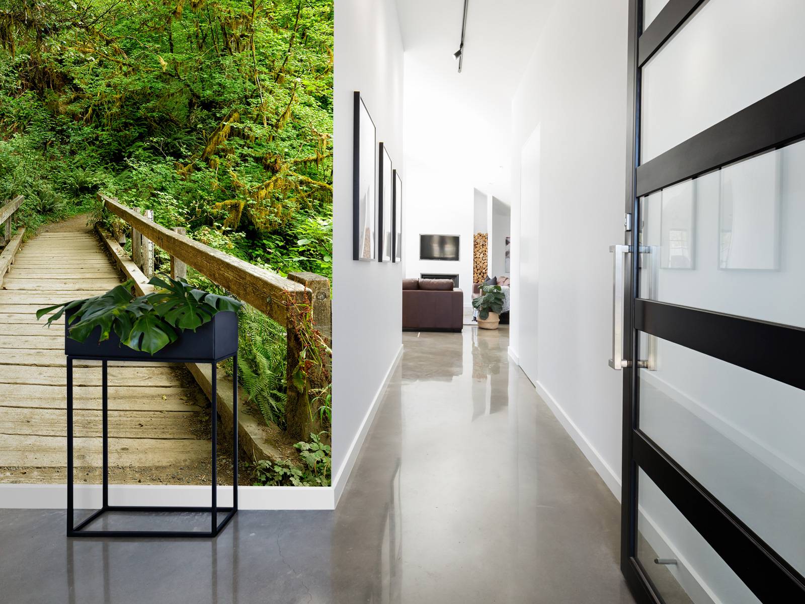 Papel Pintado - Puente de madera, image size:1600x1200