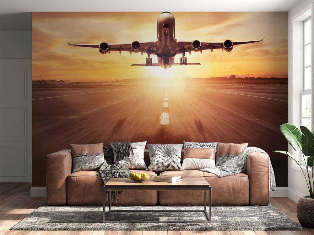 empapelado fotográfico avión