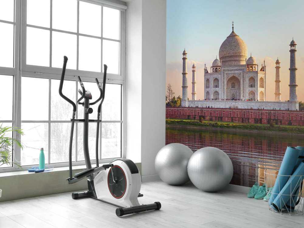 Taj Mahal por la mañana
