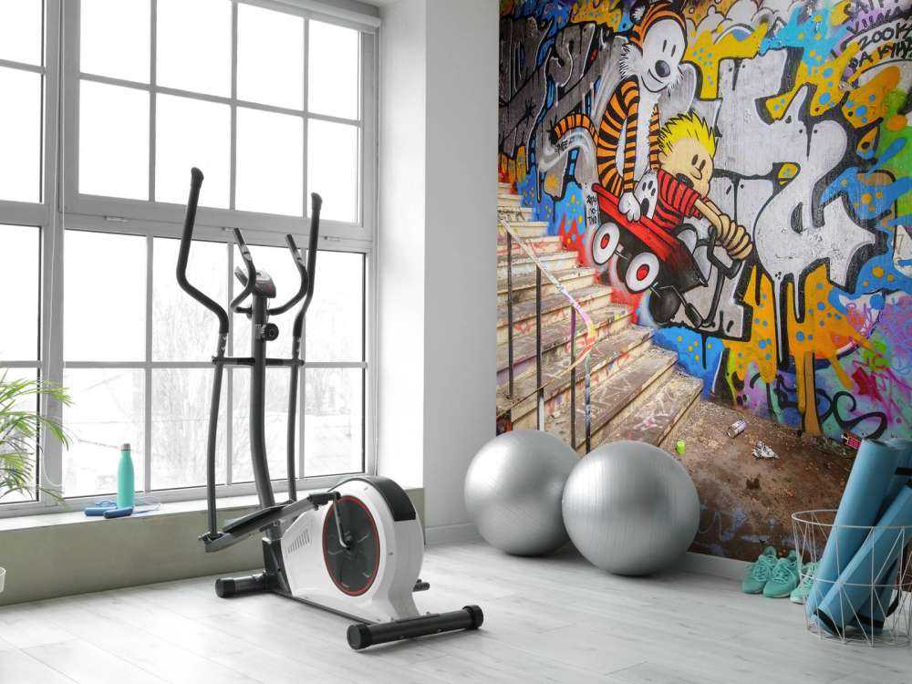 Grafitis con escaleras