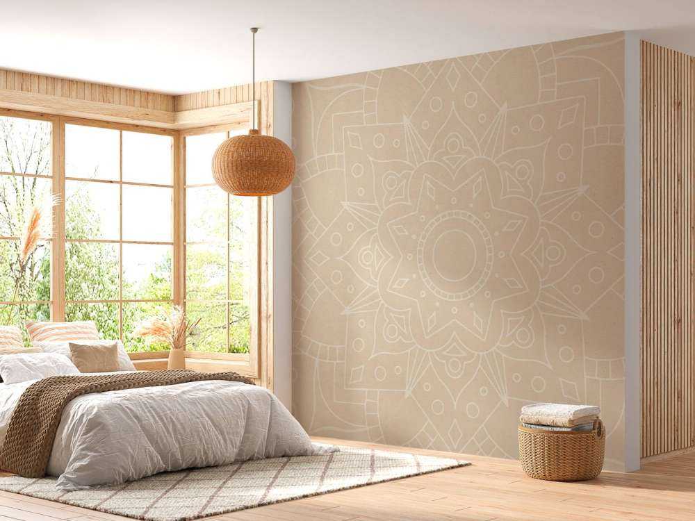 Beige Mandala Art