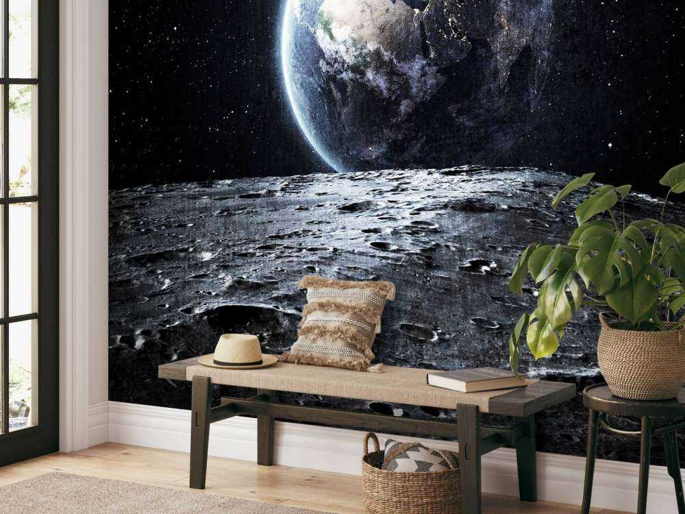 La luna y la tierra