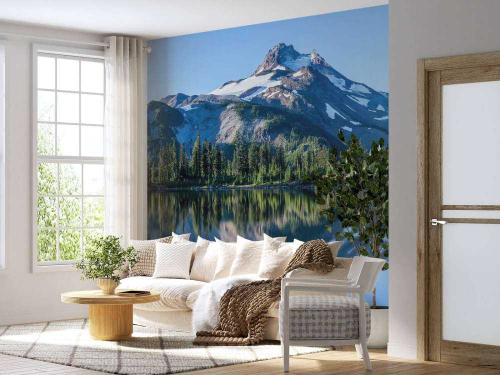 empapelado fotográfico montañas nieve
