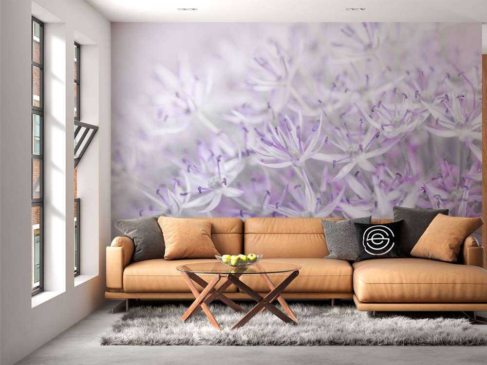 Primer plano de las flores de Allium